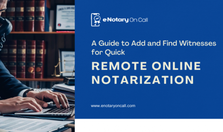 Remote Online Notarization